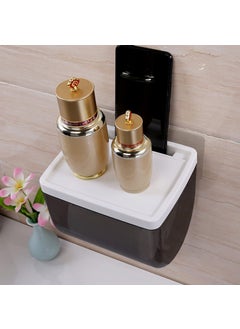 Zeinwap Zeinwap Magic Sticker Series Tissue Roll Holder Toilet Paper Holder 100 Waterproof with Storage Rack and Mobile Stand for Bathroom Pack of 1  - Image 2