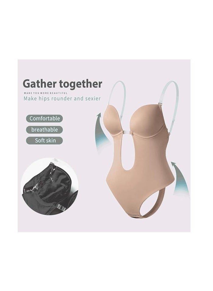 فورتي - حمالات الصدر عارية الذراعين للنساء bodysuit سلس U يغرق ملابس داخلية ، واضح الجسم المشكل حمالة الصدر للنساء حفل زفاف - Image 1