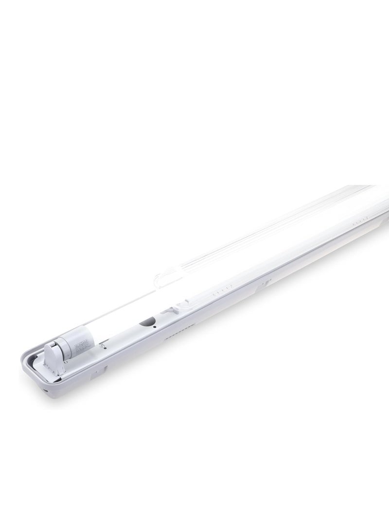 Gloware LED Waterproof Light Fixture, T8 Single Tube, 36W, IP65 Rated, White (Fitting Only) - Image 2