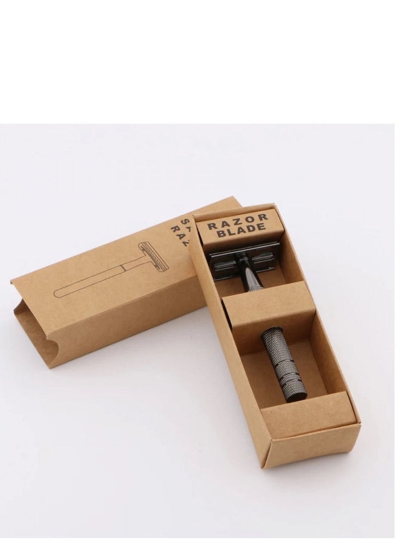 Feather Safety Razor Safety Razor For Unisex, Professional And Safing with 5 Razor Blades  - Image 3