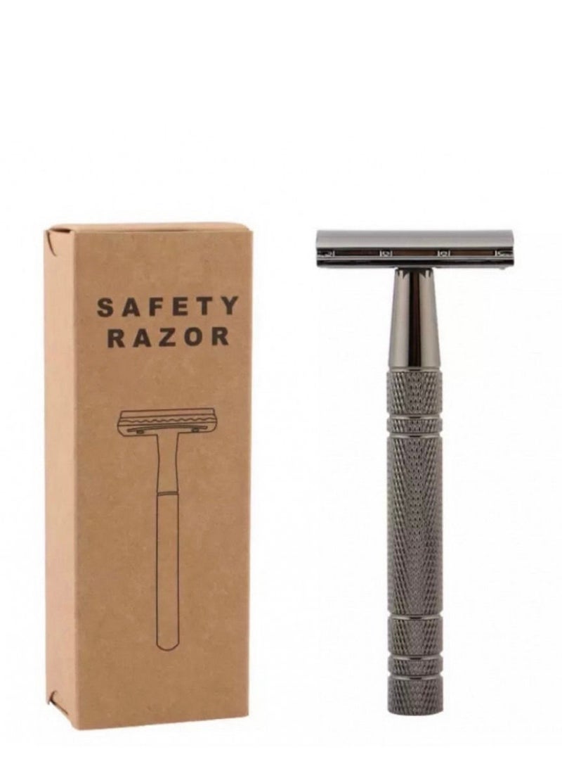 Feather Safety Razor Safety Razor For Unisex, Professional And Safing with 5 Razor Blades  - Image 1