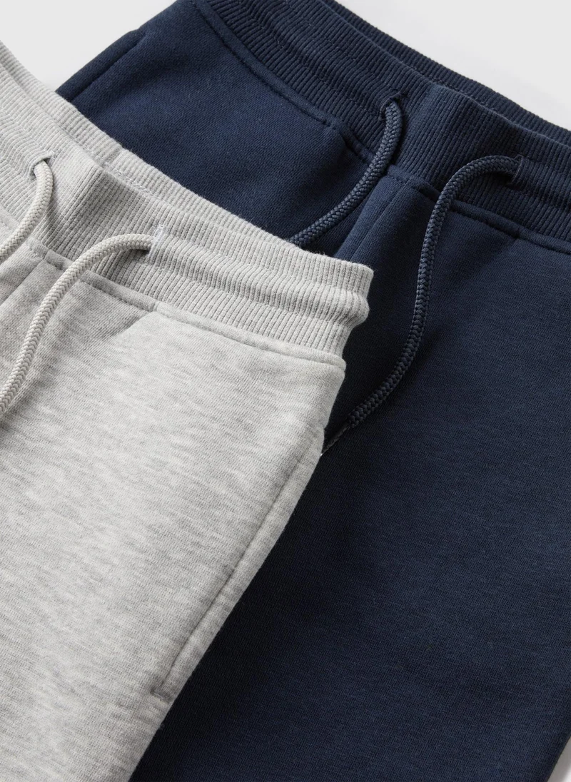 ماتلان 2 Pack Boys Navy & Grey Jogging Bottoms