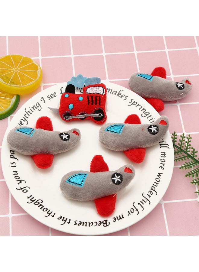 Baby Socks Accessories Baby Toy Accessories Key Chain Accessories Cute Cartoon Stereo Animal Head Doll Head-Color:Train  - Image 3