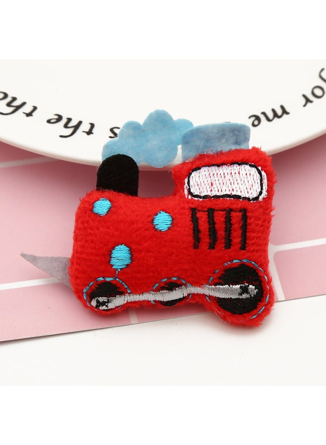 Baby Socks Accessories Baby Toy Accessories Key Chain Accessories Cute Cartoon Stereo Animal Head Doll Head-Color:Train  - Image 1
