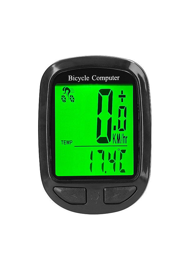 Generic - Wireless Bike Computer LED Digital Bicycle Speedometer Odometer Multifunction Cycling Computer Waterproof - Image 1