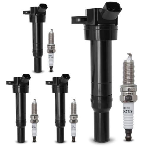 X4XZ UF651 Ignition Coil Double Iridium Spark Plug 9723 Compatible with 20112019 Kia Soul Forte Hyundai Tucson Elantra 273002E000 1884611070 - Image 1