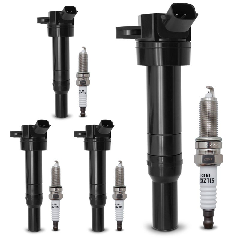 X4XZ UF651 Ignition Coil Double Iridium Spark Plug 9723 Compatible with 20112019 Kia Soul Forte Hyundai Tucson Elantra 273002E000 1884611070 - Image 2