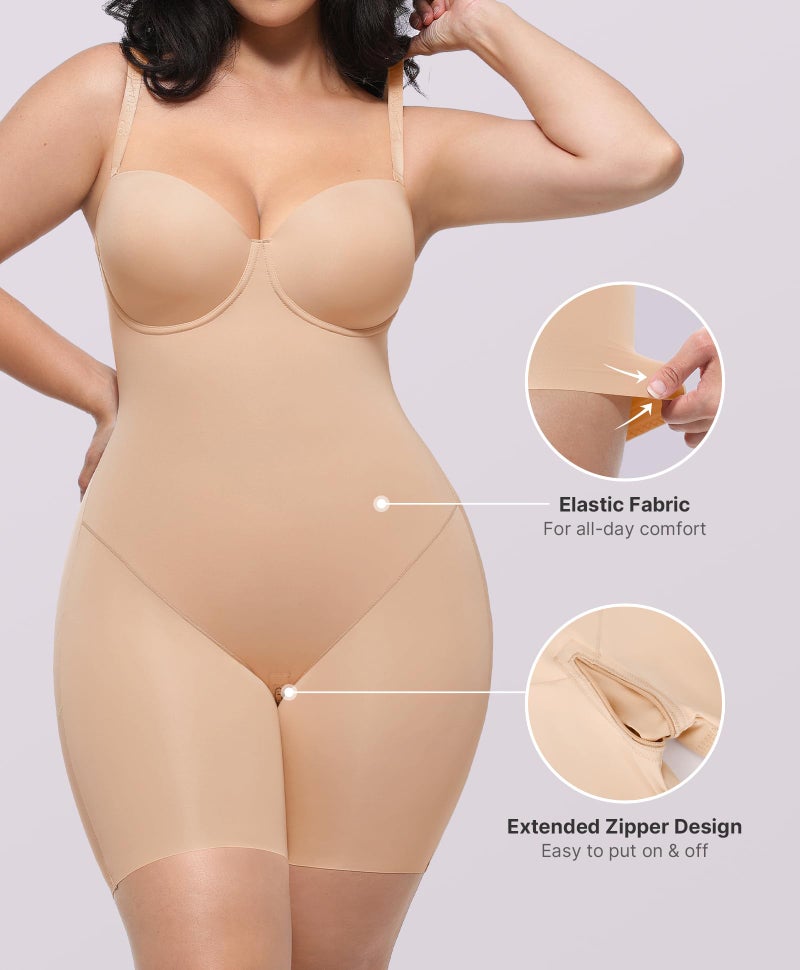 SHAPELLX Wedding Dresses Shapewear for Women Strapless Bodysuits Faja Body Shaper Tummy Control Butt Lifting Seamless - Image 5