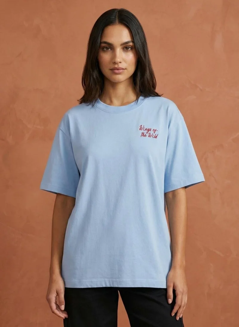 نوبيرو Nobero Women Oversized Printed T-shirt