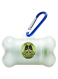 Pogi's Dog Poop Bag Dispenser with Metal Carabiner Clip - Includes 1 Dog Poop Bag Holder for Leashes & 15 Scented Poop Bags for Dogs