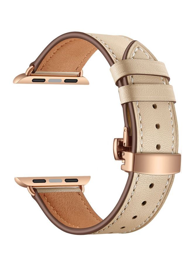 Loquat Replacement Band For Apple Watch Series 1/2/3/4 40/38 mm Cream Sand