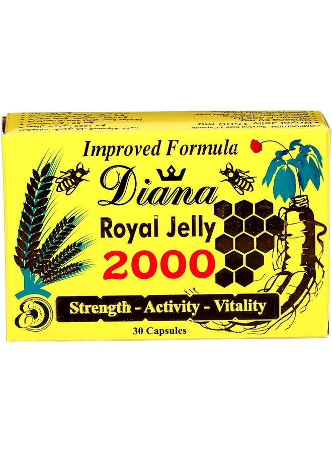 Royal Jelly 2000mg Capsules 30s | Energy & Immunity Booster | Natural Vitality Health Supplement