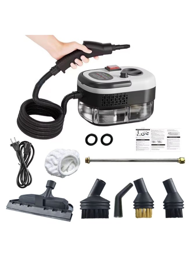 SHOPI Portable Steam Cleaner 2500W – 15s Fast Heat-Up, High Temperature Cleaning with 6 Steam Levels, 1200ml Tank & 3-Pin Plug for Kitchen, Household, Cars & Appliances - Image 2