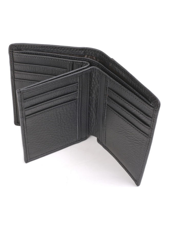 NIBEMINENT Large Capacity Leather Wallet Black  - Image 4