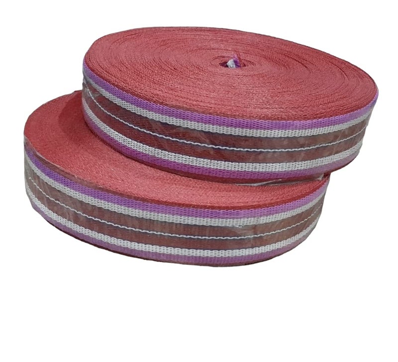 BASRAH NIWAR Bedding Niwar RollBedding Niwar Tape for Khat Khatiya Charpai Size36 Feet Pack2