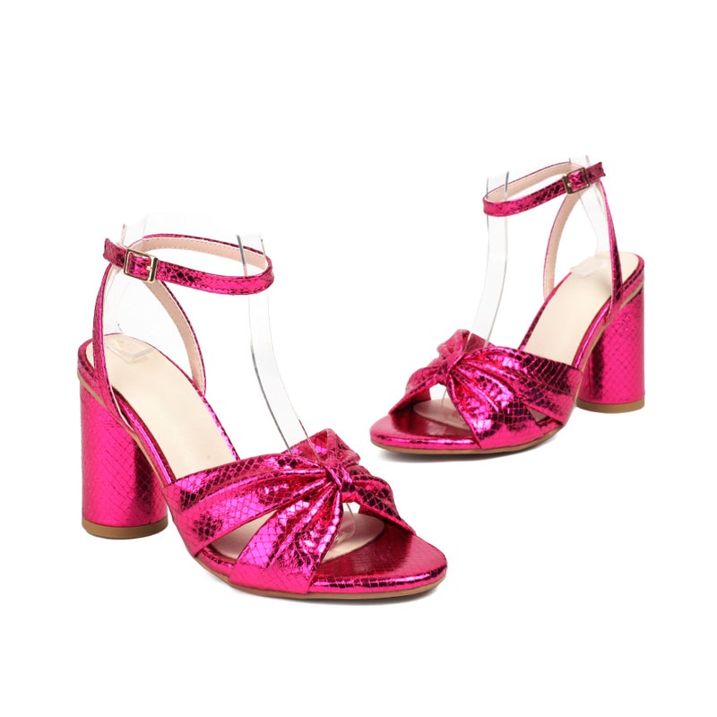 Source Fashion High Heel 40-43 Plus Size Fish Mouth Ankle Buckle Sandals - Image 1