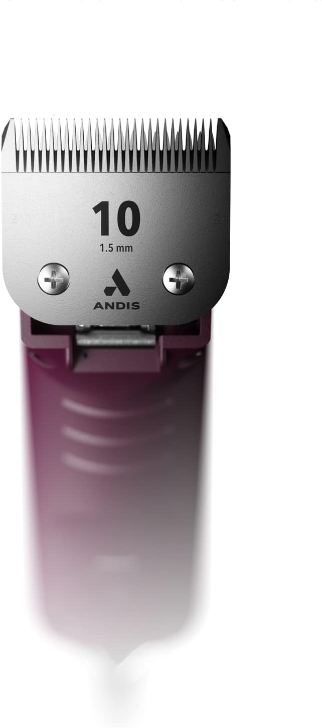 Andis أنديس 23375 ماكينة قص الشعر الاحترافية UltraEdge بسرعتين قابلة للفك بمحرك دوار مع هيكل مقاوم للكسر تعمل بهدوء وصمت بسلك بطول 14 بوصة لجميع الفرو والأصناف 120 فولت بورغندي - Image 3