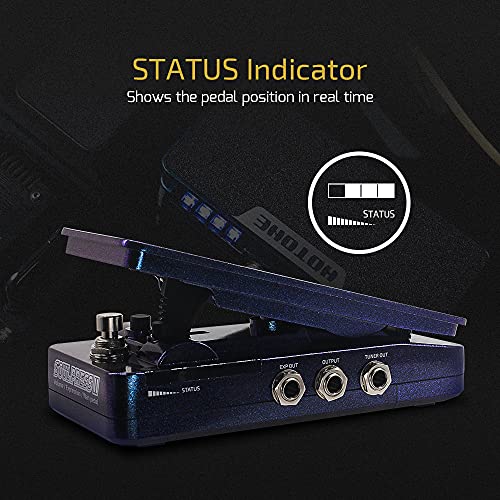 Hotone Wah Active Volume Passive Expression Guitar Effects Pedal Switchable Soul Press II 4 in 1 with Visible Guitar Effects Pedal - Image 5
