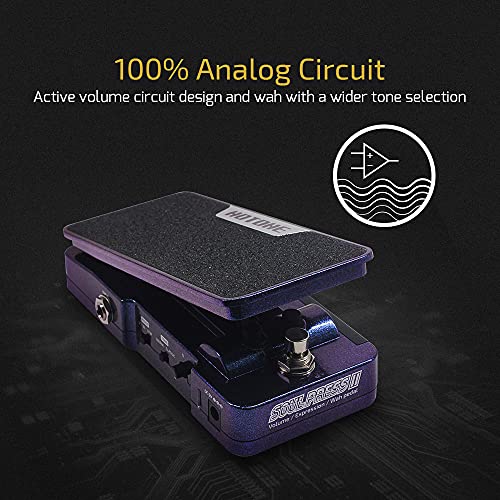 Hotone Wah Active Volume Passive Expression Guitar Effects Pedal Switchable Soul Press II 4 in 1 with Visible Guitar Effects Pedal - Image 3