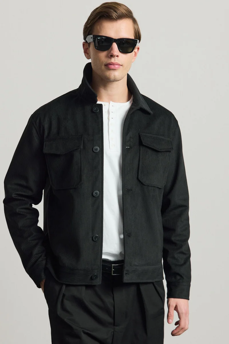دانجر Danger Simple Unlined Zip Front Jacket
