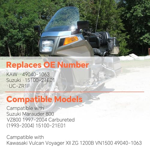 AdvanEX Electric Fuel Pump 12V Inline 4 Wires Compatible with Kawasaki Vulcan Voyager XII ZG1200B VN1500 49040-1063 - Image 4