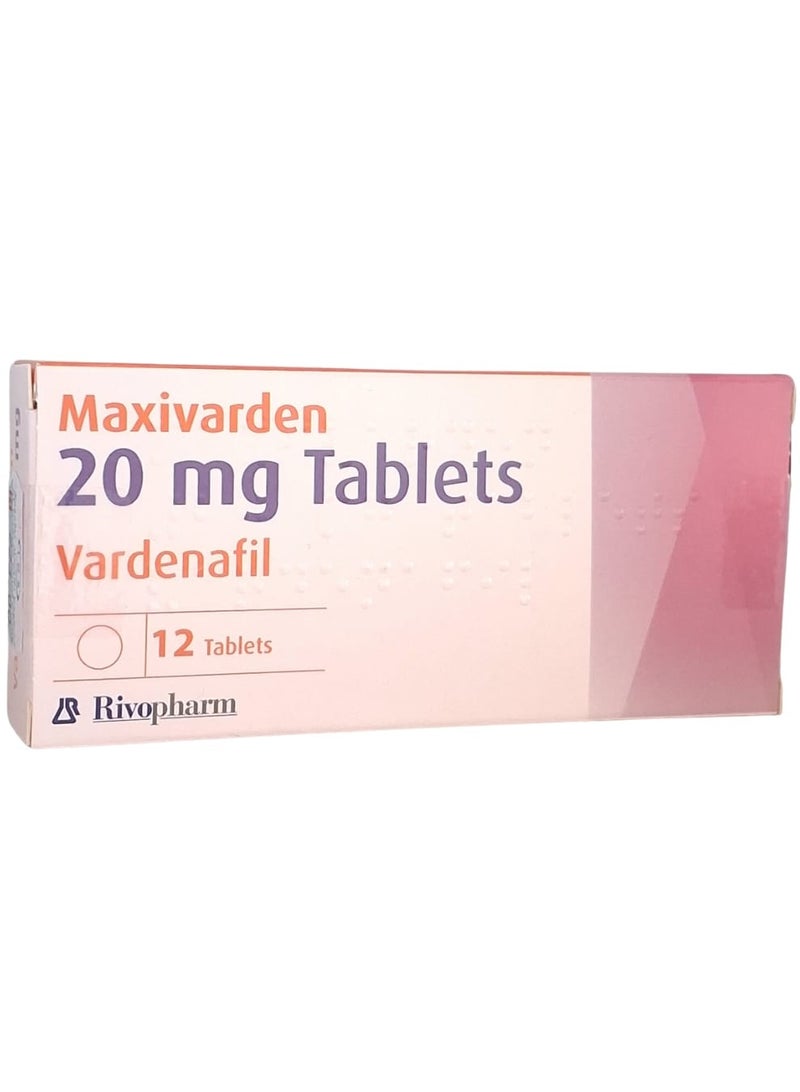 MAXIVARDEN 20MG TAB 12'S