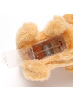 Generic Electric Plush Toy Puppy TikTok Simulation Rabbit Fur Round Head Dog Doll Can Call And Walk Can Shake Tail Toy Dog-Color:Type D Gray  - Image 5