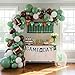 besttideyes Football Balloon Garland Arch Kit Sage Green and Brown Balloons with Football Foil Balloon Game Day banner for Touch Down Rugby Super Bowl Sport Theme Party Decorations - Image 2