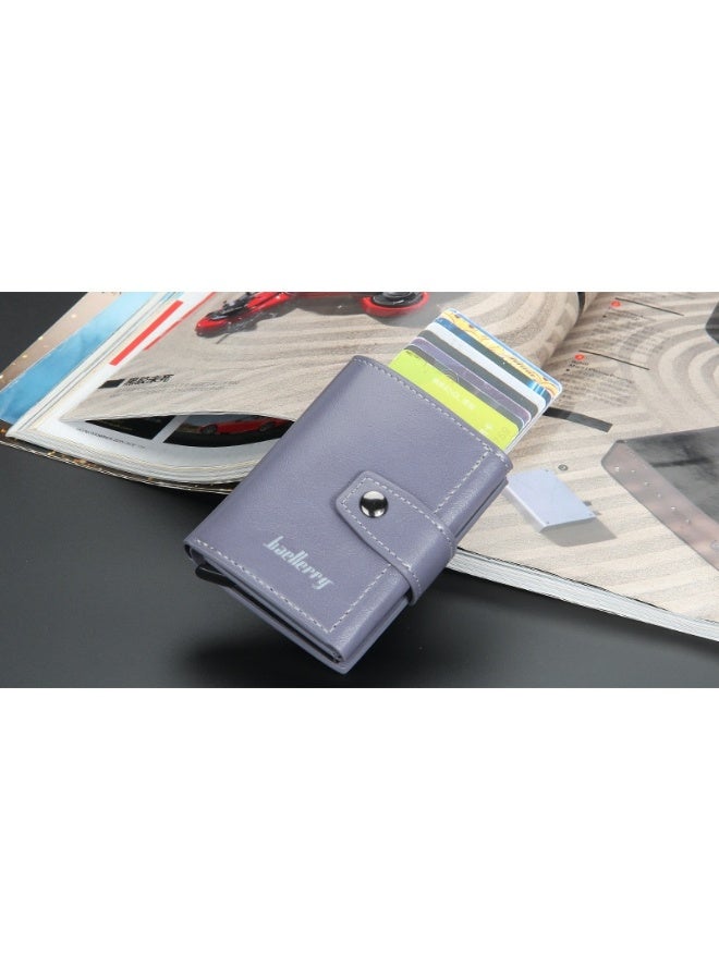 baellerry Men's Card Bag Anti-degaussing Aluminum Box Advanced Sense Multi-function Card Clip Multi-card Card Sleeve - Image 2