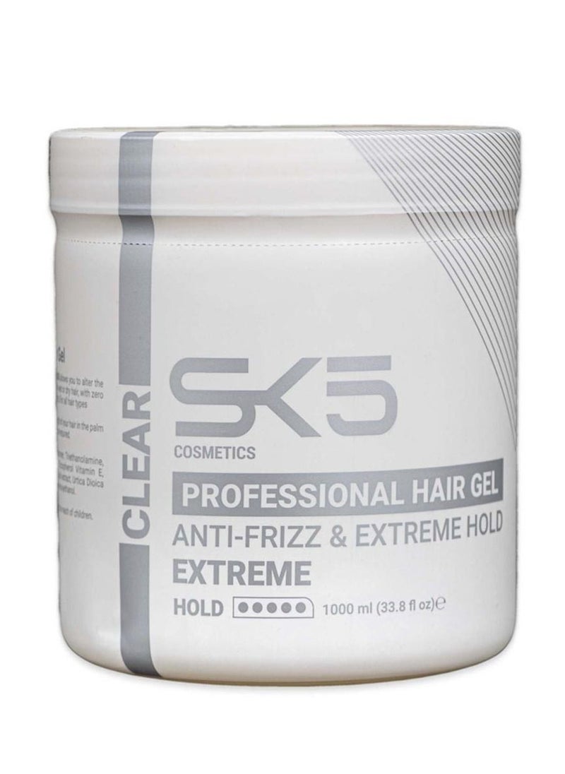 SK5 Clear Hair Gel Perfect Hold Anti Frizz 1000ML 