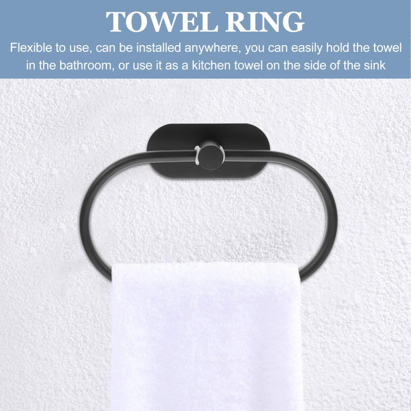 Stainless Steel Towel Rack No Drilling Required Rustproof Bathroom Accessories Easy Install Modern Decor - Image 5