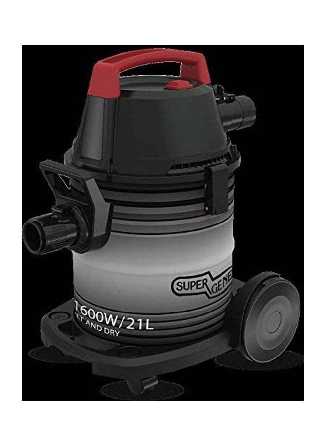 SUPER GENERAL Vacuum Cleaner 21 L 1600 W KSGVC2001WD Black - Image 1