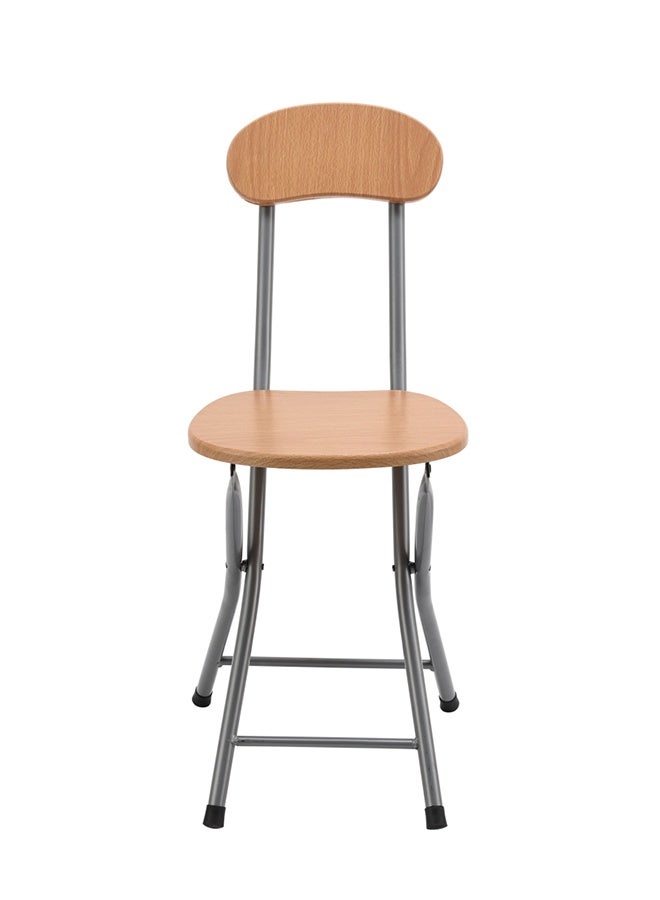 لوازم كرسي قابل للطي مع مسند ظهر - خشبي - كرسي خشبي قابل للطي بتصميم موفّر للمساحة وسهل الحمل، مناسب للدراسة، والصلاة، وتناول الطعام، واستقبال الضيوف، والاستخدام في المنزل أو المكتب أو المدرسة أو الشقق الصغيرة - Image 3