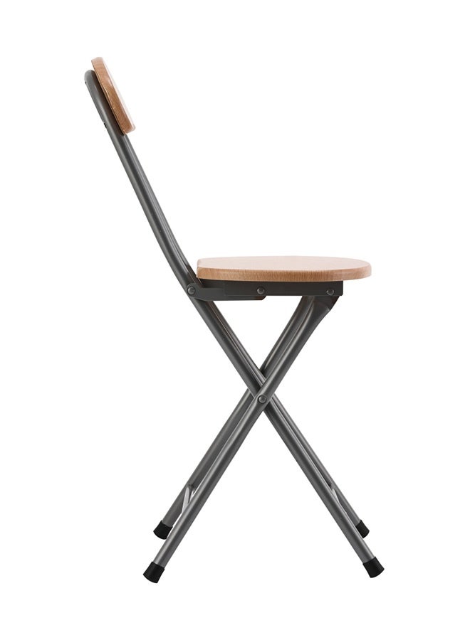 لوازم كرسي قابل للطي مع مسند ظهر - خشبي - كرسي خشبي قابل للطي بتصميم موفّر للمساحة وسهل الحمل، مناسب للدراسة، والصلاة، وتناول الطعام، واستقبال الضيوف، والاستخدام في المنزل أو المكتب أو المدرسة أو الشقق الصغيرة - Image 4