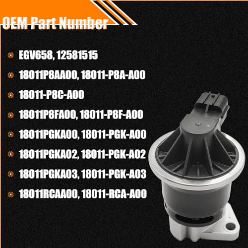 Quivimoro EGR Valve EGV658 Compatible for Acura CL MDX RL TL, Fits for Honda Accord Pilot Ridgeline Odyssey, for Saturn Vue 2004-2007 3.5L EGR Valve Exhaust Gas Recirculation Valves Replace 12581515,18011P8AA00 - Image 3