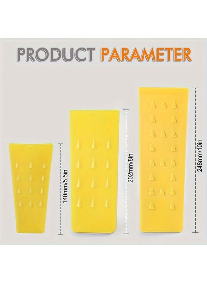 5.5 Inch Orange Plastic Logging Wedge For Tree Cutting And Wood Splitting - Image 3