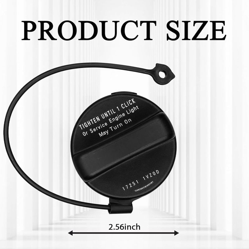 Fuel Tank Cap: Black OEM 17251-3JA0A Replacement - Direct Fit Gas Cap for Nissan Frontier Murano Altima Infiniti Vehicles - Image 2