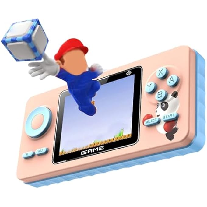 HANDHELD GAME CONSOLES, 2.6 INCH LCD COLOR SCREEN GAMES CONSOLES BUILT-IN 520 CLASSIC GAMES WITH RECHARGEABLE BATTERY, PORTABLE GAME CONSOLES TV-OUT SUPPORT, CHRISTMAS GIFT FOR CHILDREN - Image 3