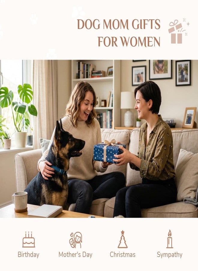 Storieme German Shepherd Gifts for Women: Black Dog Memorial Gift Pet Loss Sympathy Figurines Statue for Dog Lovers (7.2" x 5.7") - Image 3