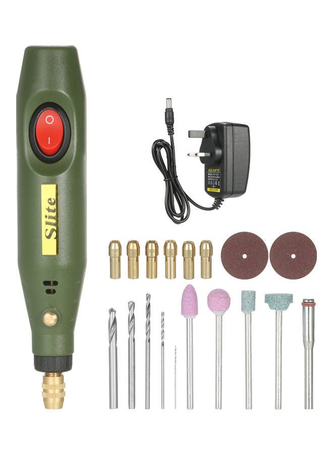 NIBEMINENT Portable Power Rotary Tool Kit Mini Electric Grinder Multicolour - Image 1