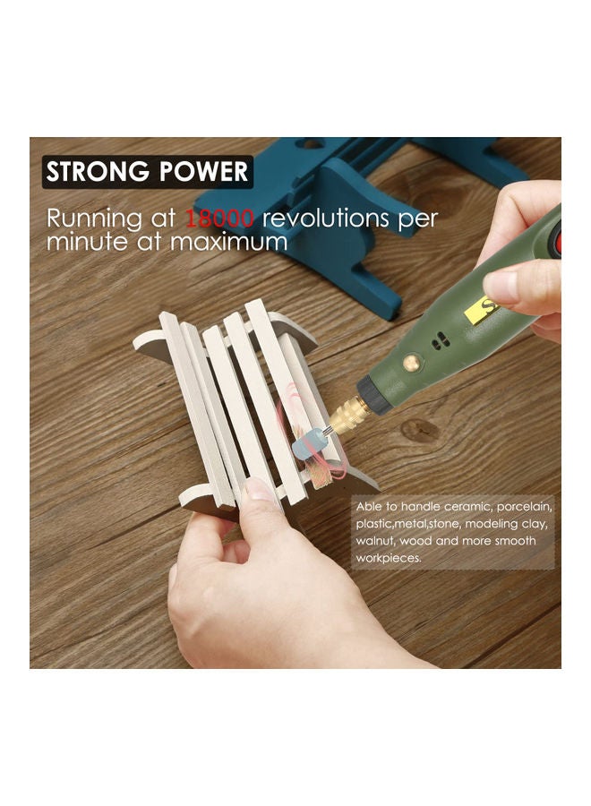 NIBEMINENT Portable Power Rotary Tool Kit Mini Electric Grinder Multicolour - Image 3