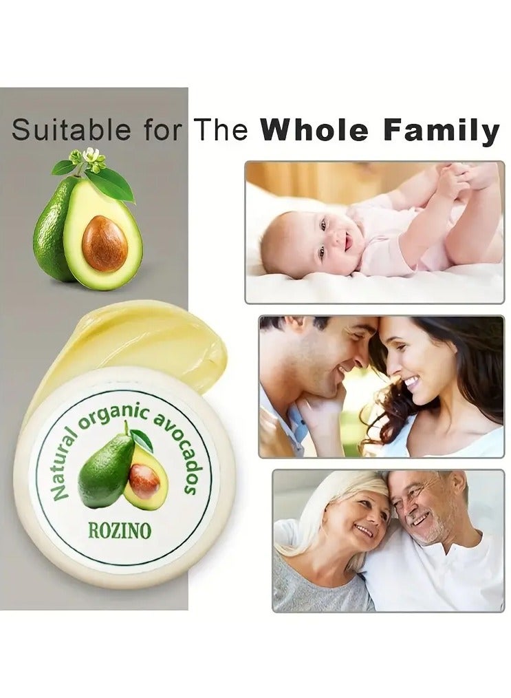 ROZINO Heel Care Balm, Hypoallergenic Moisturizing Cream with Glycerin & Vitamin C, Soothes Dry Cracked Heels & Hands, All Skin Types, Portable Mini Round Box - Image 3