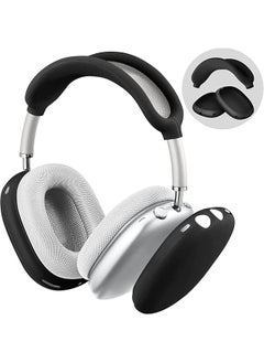 Silicone Case For Airpods Max Anti Scratch Ear Cups & Headband Cover Protective Accessories Skin In Black