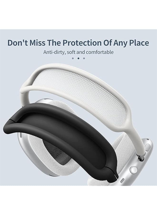 erorex - Silicone Case For Airpods Max Anti Scratch Ear Cups & Headband Cover Protective Accessories Skin In Black - Image 1