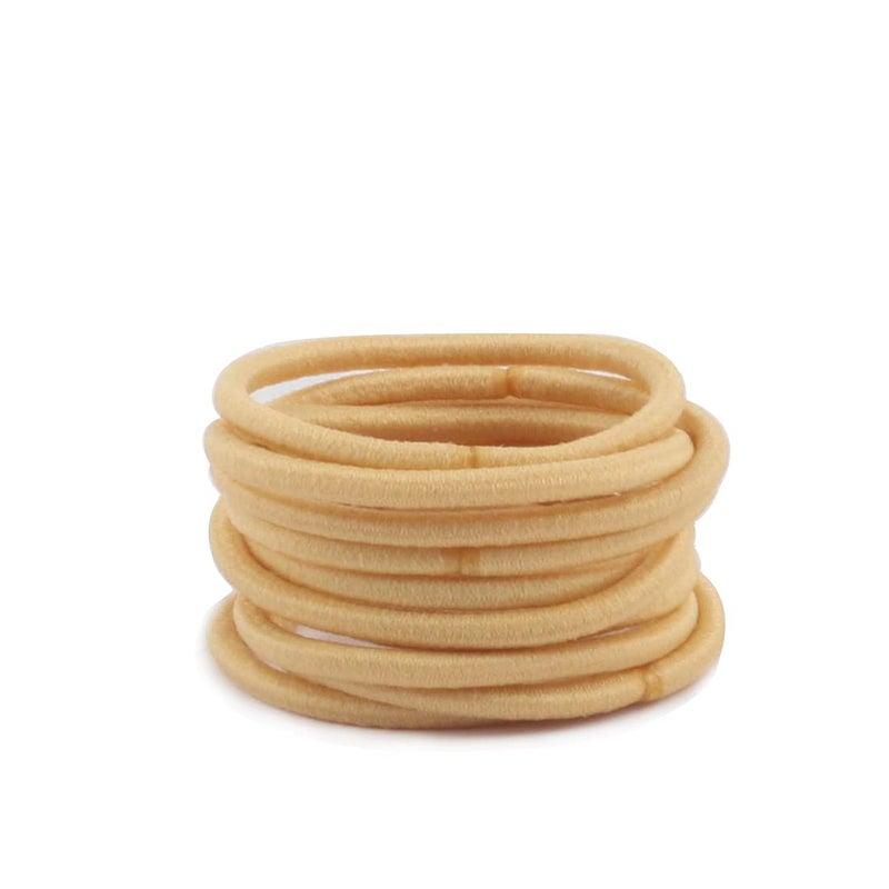 Joyeah 100 Pcs Baby Hair Ties - Gold Hair Bands for thin hair- No Metal Hair Elastics -Ponytail Holder for Kids(2 mm x 2.5 cm,Blonde) - Image 5