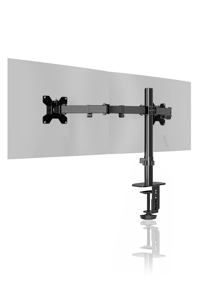 Occuwzz - Monitor Mount Stand - Dual Monitor Arm for Desk Fully Adjustable Arms Hold 2 Screens up to 27 inches - Image 1