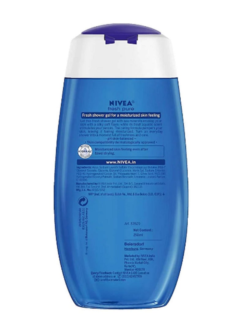 Nivea Pure Fresh Shower Gel 250ml - Image 2
