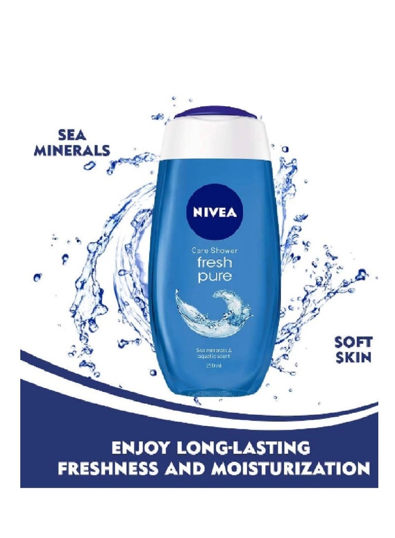 Nivea Pure Fresh Shower Gel 250ml - Image 3
