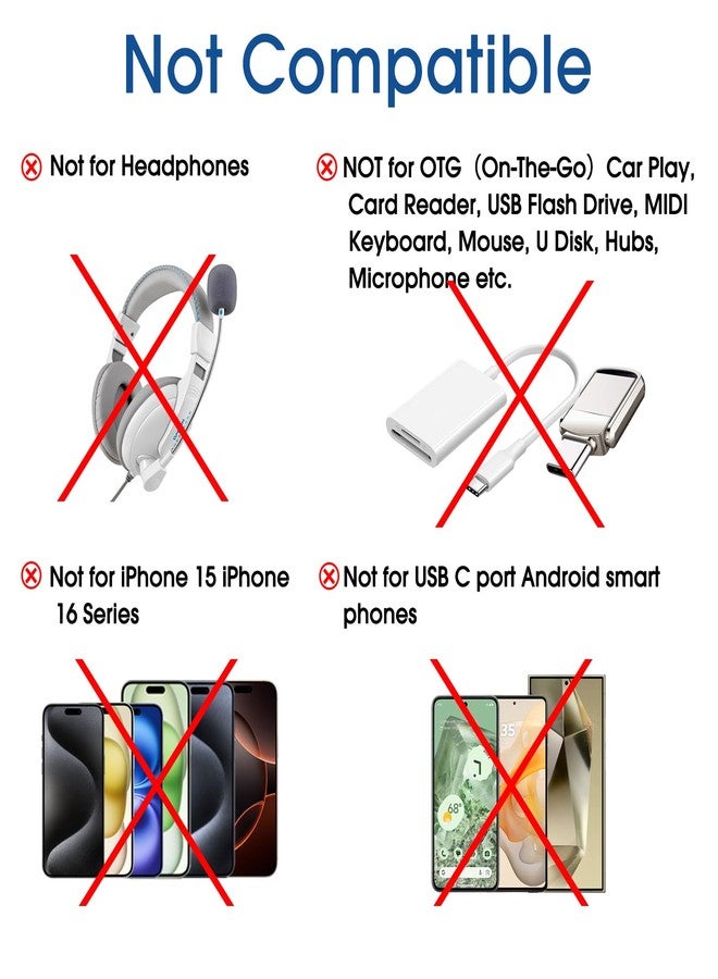 TechMatte - USB C Type C to Lightning Adapter 12W Charging Compatible with iPhone 14 and Previous Models iPad iPod AirPods, Not for Earphone/OTG Android Support Anti-Lost (Black, Pack of - Image 2