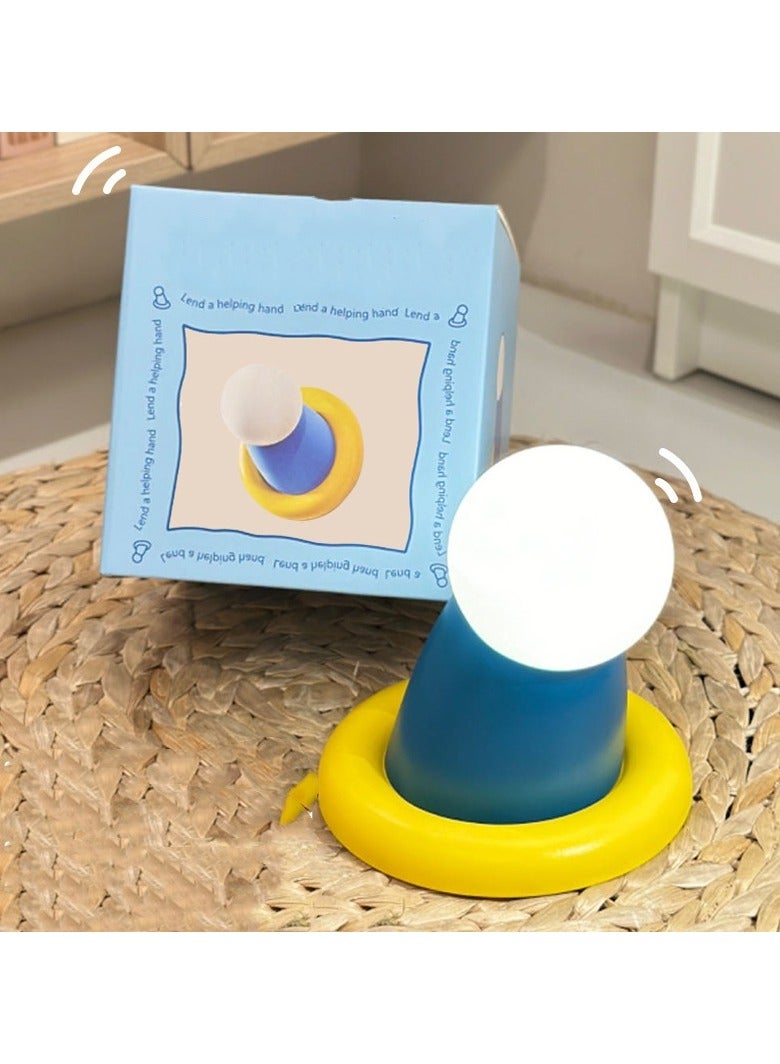 KUYING Creative Blue Fatty Stretching Out Round Hand Small Night Light Magnetic Dual purpose Desktop Ornament Atmosphere Light - Image 1